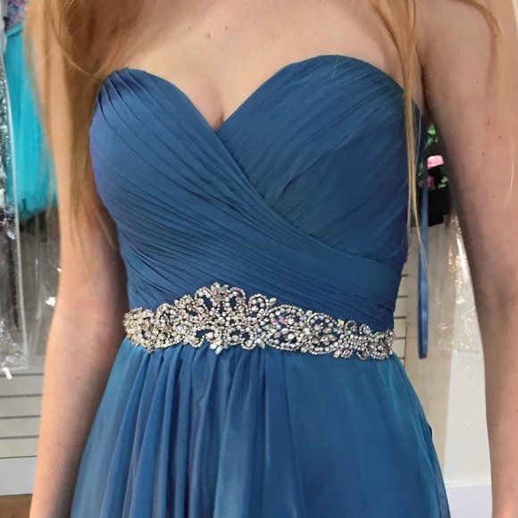 Prom Dress, worn once size 00 - Picture 5 of 7